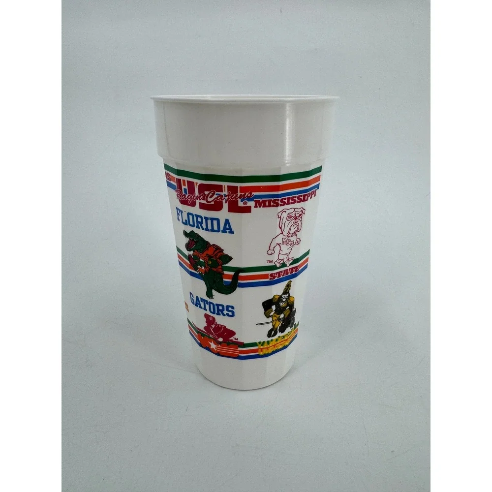 Vintage Florida Gators FSU NCAA Stadium Cup Packer Plastics White Souvenir‎ 32oz